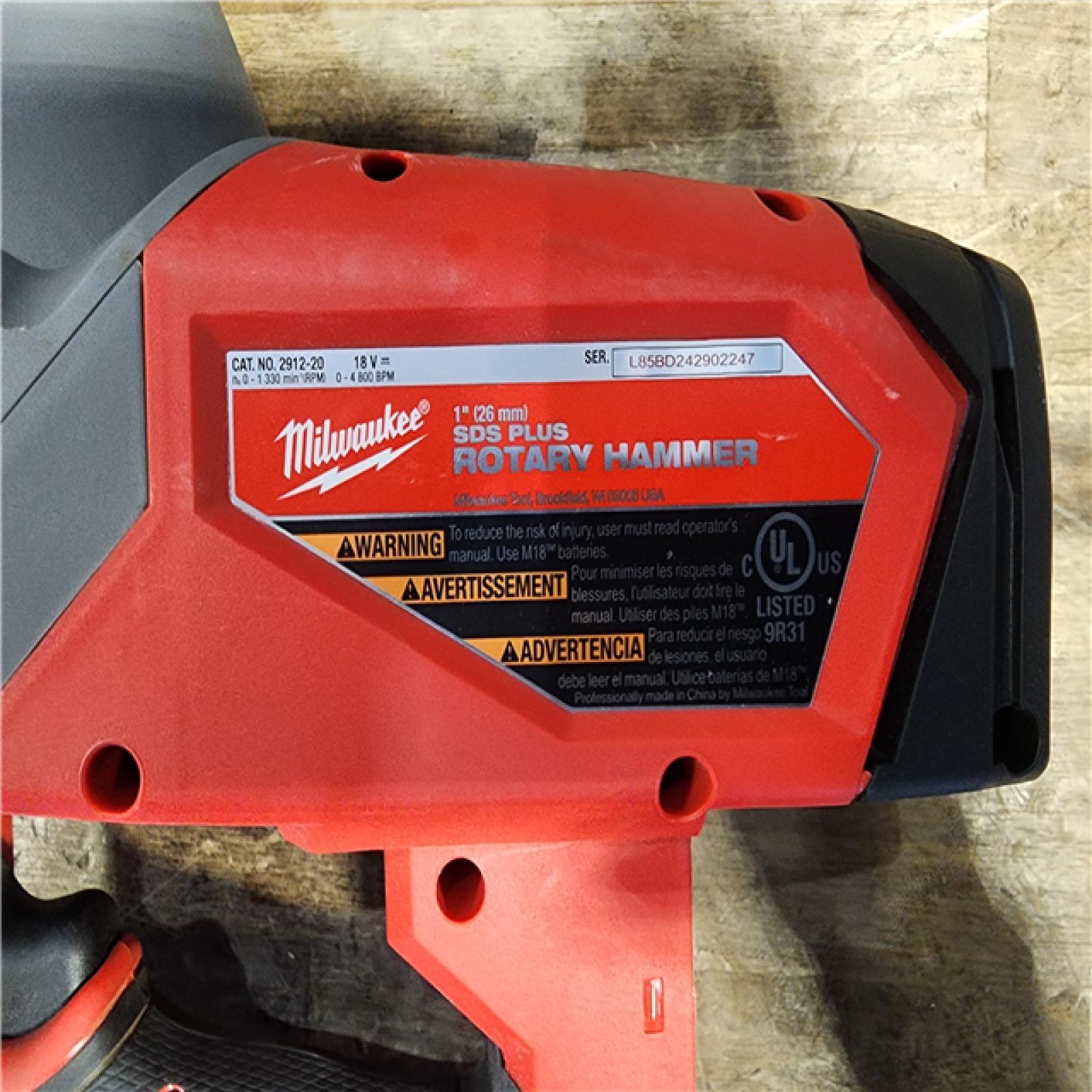 HOUSTON LOCATION - AS-IS M18 FUEL 18V Lithium-Ion Brushless Cordless 1 in. SDS-Plus Rotary Hammer (Tool-Only)