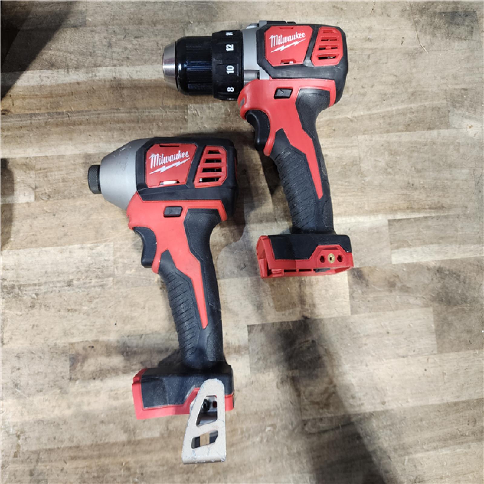 HOUSTON LOCATION - AS-IS Milwaukee M18 Brushed Cordless (2-Tool) Drill/Driver and Impact Driver Kit