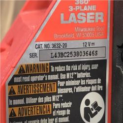 AS-IS Milwaukee 12-Volt Lithium-Ion Cordless Green 250 ft. 3-Plane Laser Level Kit