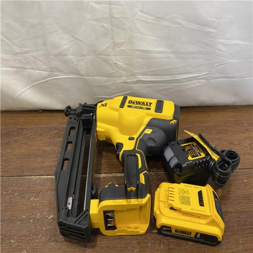 AS-IS DeWalt DCN660D1 20V 16 Gauge Cordless Angled Finish Nailer Kit W/ 2Ah Battery