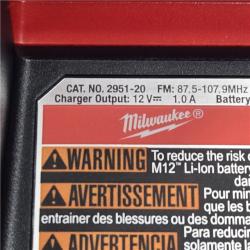 AS-IS Milwaukee 2951-20 M12 12V Bluetooth Speaker Radio (Tool-Only)