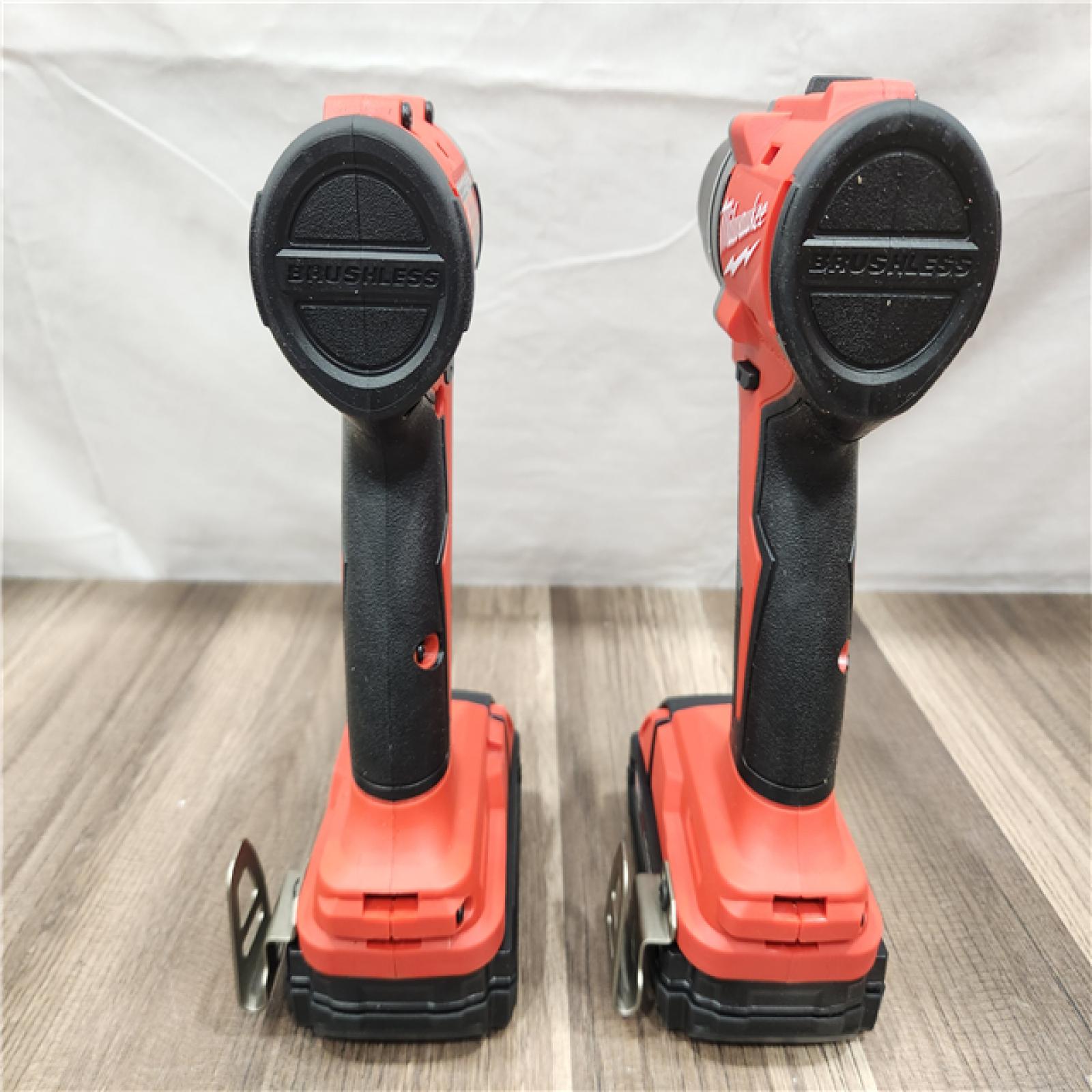 AS-IS- Milwaukee M18 Compact Brushless 2-Tool Combo Kit