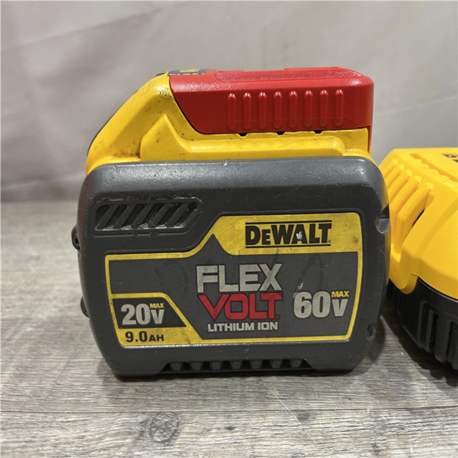 AS-IS DEWALT 20V/60V MAX FLEXVOLT Lithium-Ion 9.0Ah Battery and Charger Starter Kit