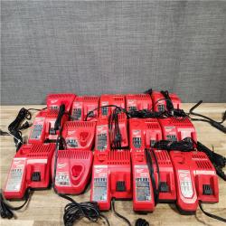 HOUSTON LOCATION - AS-IS MILWAUKEE BATTERY CHARGER PACK QTY - 15