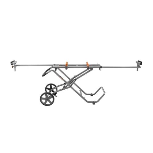 NEW- RIDGID Foldable Mobile Miter Saw Stand with Mounting Braces
