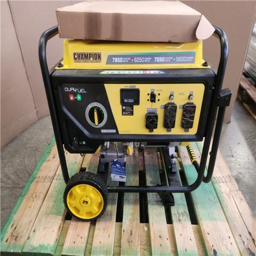 Phoenix Champion Power Equipment 7850/6250-Watt Recoil Start Gasoline and Propane Powered Dual Fuel Portable Generator with CO Shield