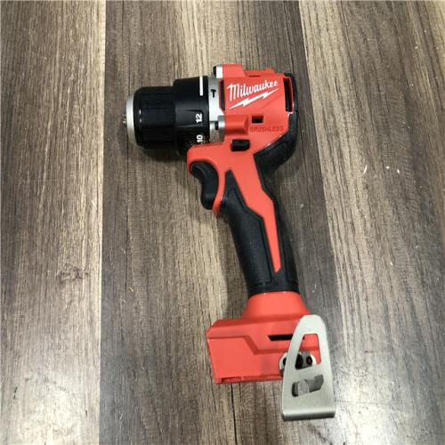 AS-IS Milwaukee 18V Lithium-Ion Brushless Cordless 1/2 in. Compact Hammer Drill/Driver (Tool-Only)