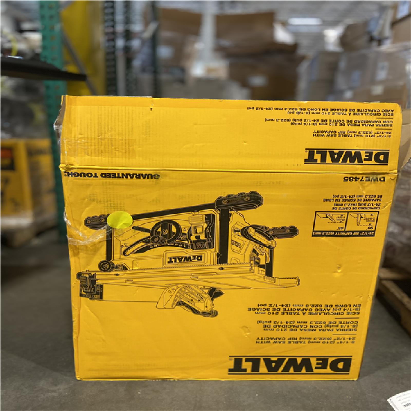 AS-IS - DEWALT 15 Amp Corded 8-1/4 in. Compact Portable Jobsite Tablesaw