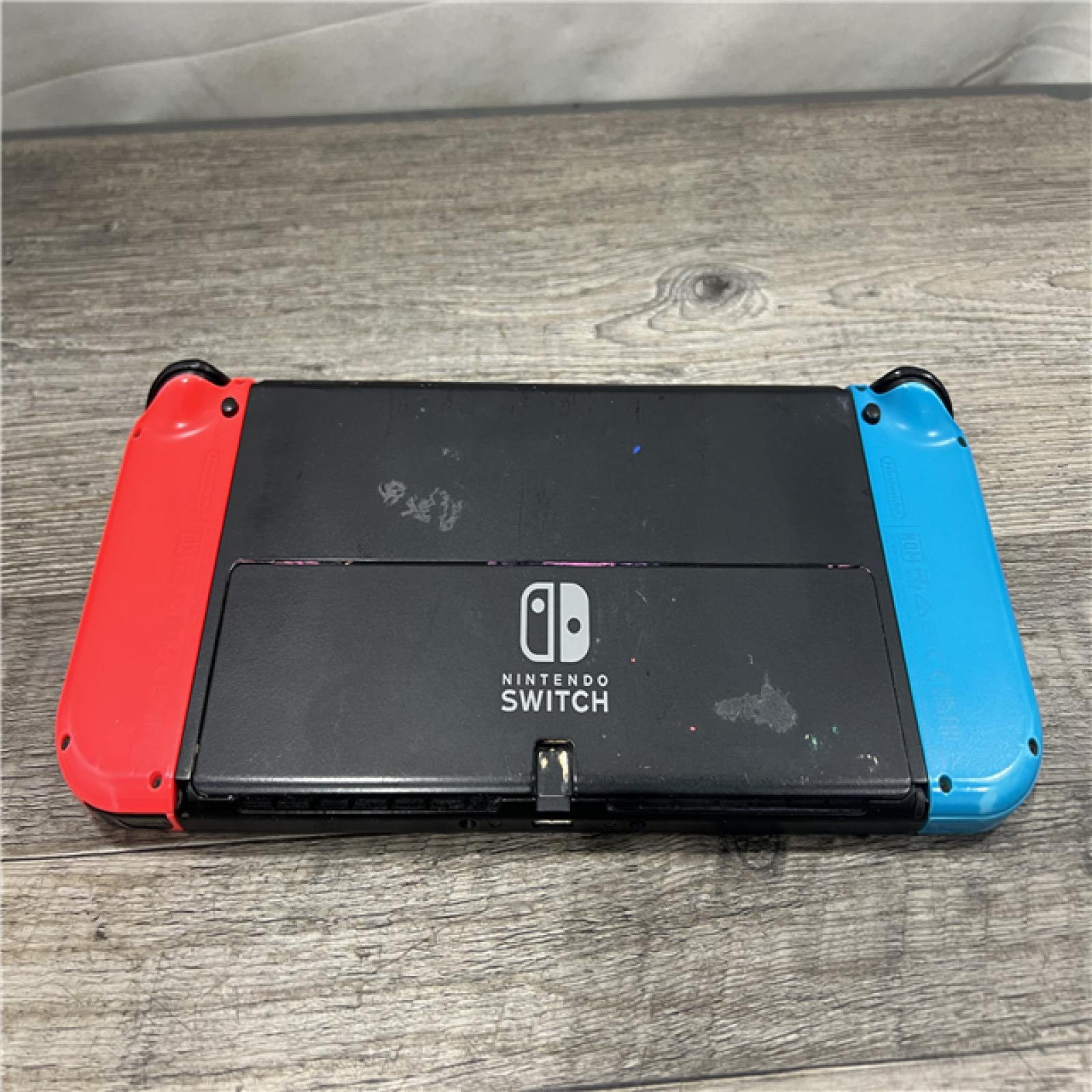 AS-IS Nintendo Switch -Neon Blue Joy-Con & Neon Red