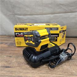 AS-IS DEWALT FLEXVOLT 20V/60V MAX Lithium-Ion 6.0Ah Battery Pack with 6 Amp Output Charger