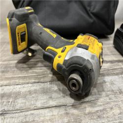 AS-IS DEWALT ATOMIC 20V MAX Lithium-Ion Cordless 1/4 in. Brushless Impact Driver Kit