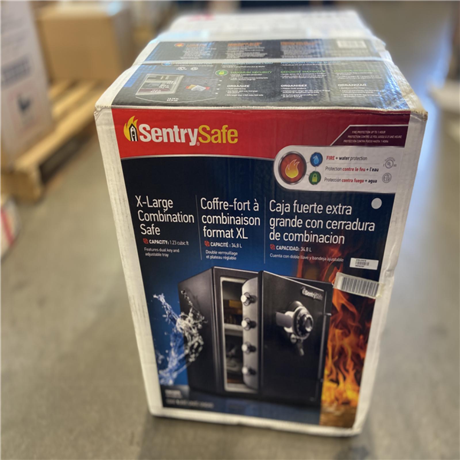 NEW! - SentrySafe 1.2 cu. ft. Fireproof & Waterproof Safe with Dial Combination Lock and Dual Key
