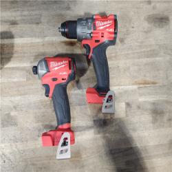 HOUSTON LOCATION - AS-IS Milwaukee 2 Tool Combo Kit W/ (2) Battery & Charger