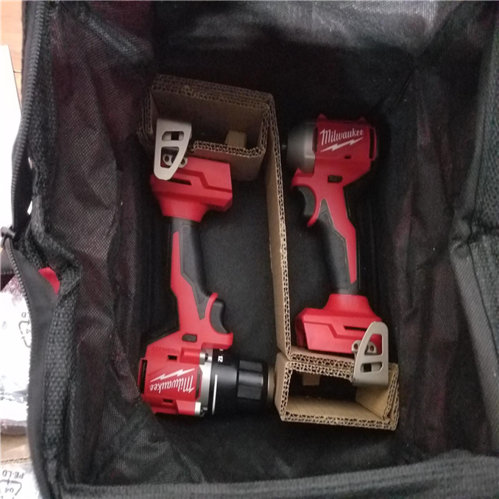 California NEW Milwaukee M18 Compact Brushless 2-Tool Combo Kit  Includes (2) Batteries  Charger & Bag