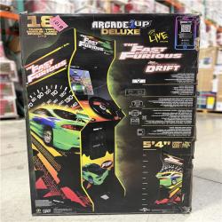 DALLAS LOCATION - NEW! The Fast & The Furious Deluxe Arcade Game for Your Home  with 5-Foot-Tall Stand-up Cabinet  2 Classic Games  and 17-inch LCD Screen