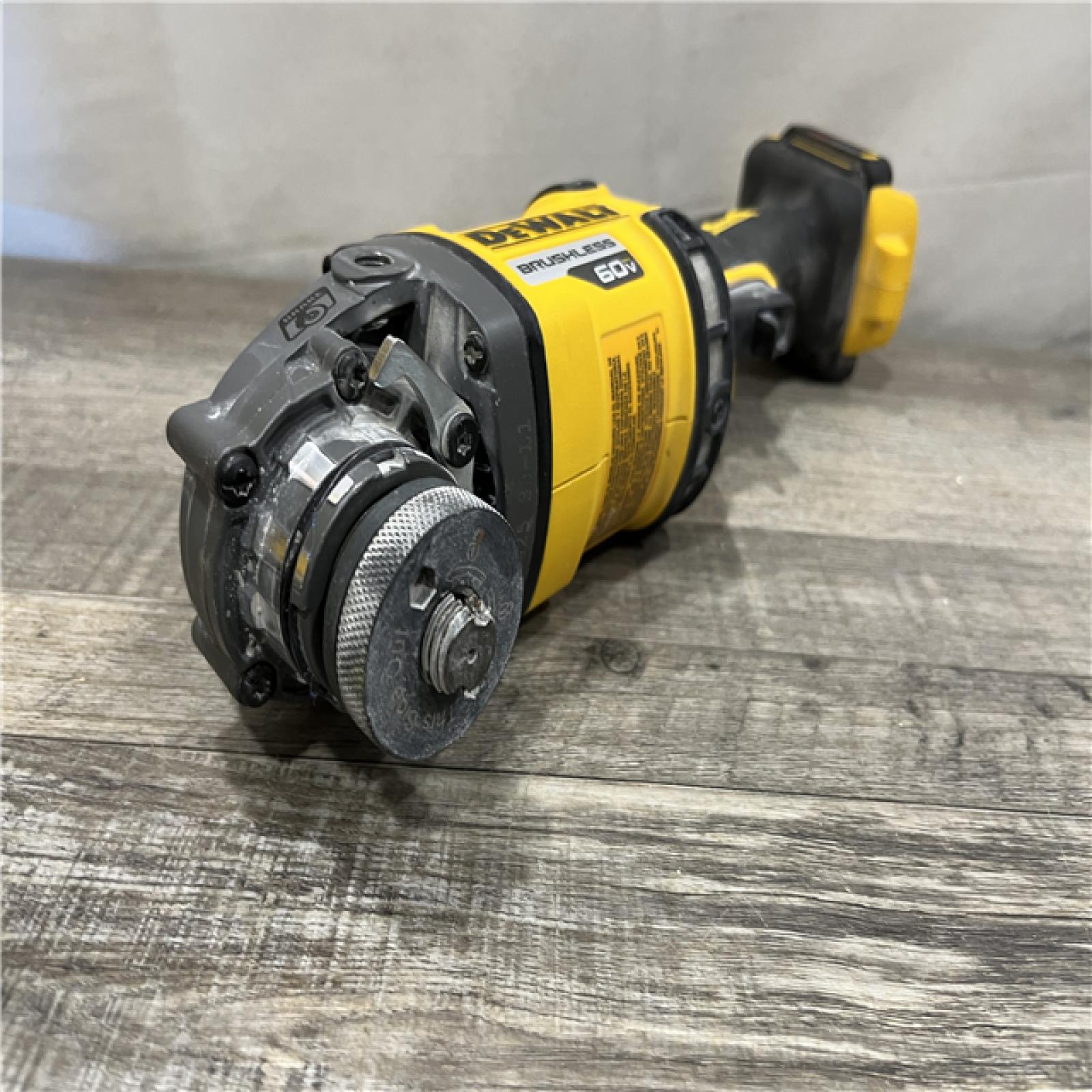 AS-IS DEWALT FLEXVOLT 60V MAX Cordless Brushless 4.5 in. to 6 in. Small Angle Grinder with Kickback Brake (Tool Only)