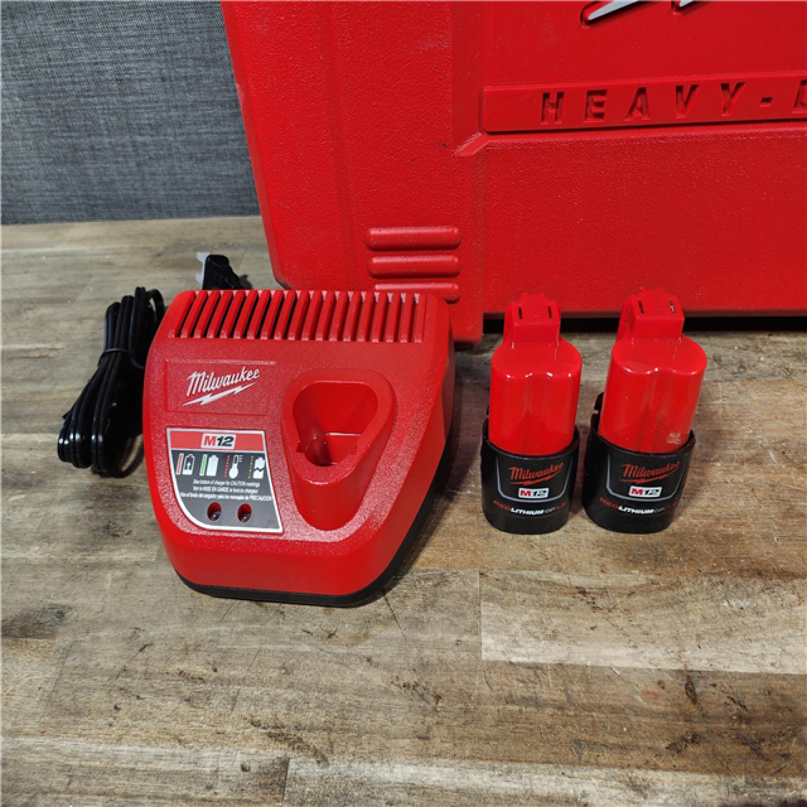 HOUSTON LOCATION - AS-IS M12 12-Volt Lithium-Ion Force Logic Cordless Press Tool Kit (2 Jaws Included) with Two 1.5 Ah Battery and Hard Case