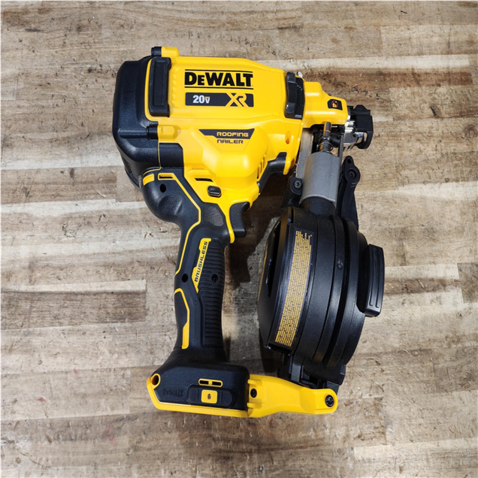 HOUSTON LOCATION - AS - IS DEWALT 20V MAX 15-Degree Electric Cordless Roofing Nailer (Tool Only)