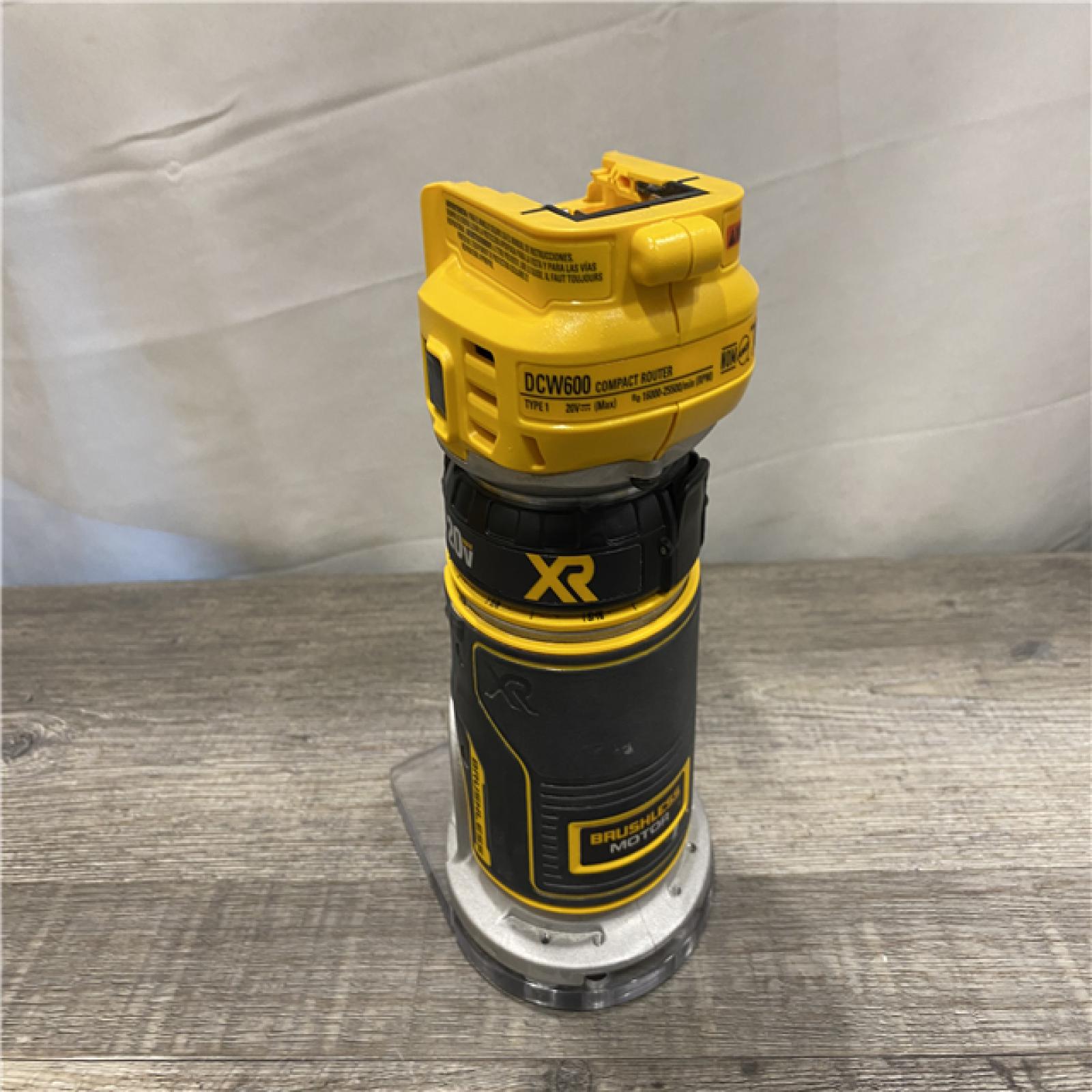 AS-IS DEWALT 20V MAX XR Cordless Brushless Fixed Base Compact Router (Tool Only)