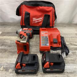 AS-IS Milwaukee 18-Volt Lithium-Ion Cordless 1/4 in. Impact Driver Kit