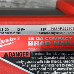 AS-IS Milwaukee FUEL 12-Volt Lithium-Ion Brushless Cordless 18-Gauge 1-1/2 in. Compact Brad Nailer (Tool Only)