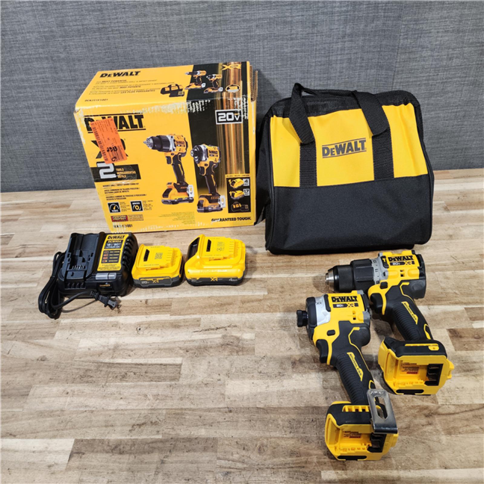 HOUSTON LOCATION - AS-IS DEWALT 20V XR Lithium-Ion Cordless 2-Tool Combo Kit