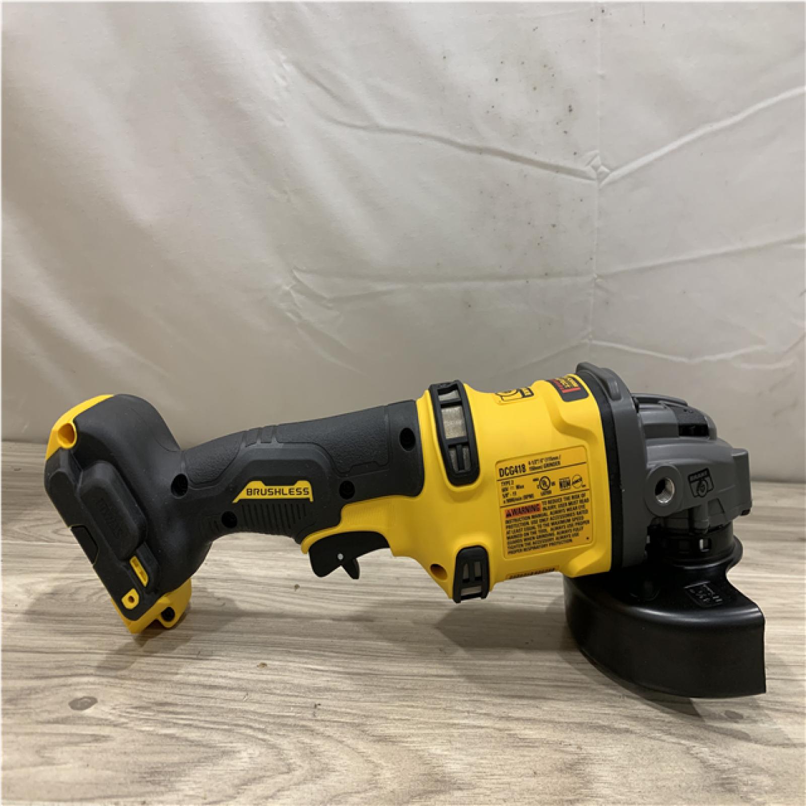 AS-IS DEWALT FLEXVOLT 60V MAX Cordless Brushless 4.5 in. to 6 in. Small Angle Grinder with Kickback Brake (Tool Only)