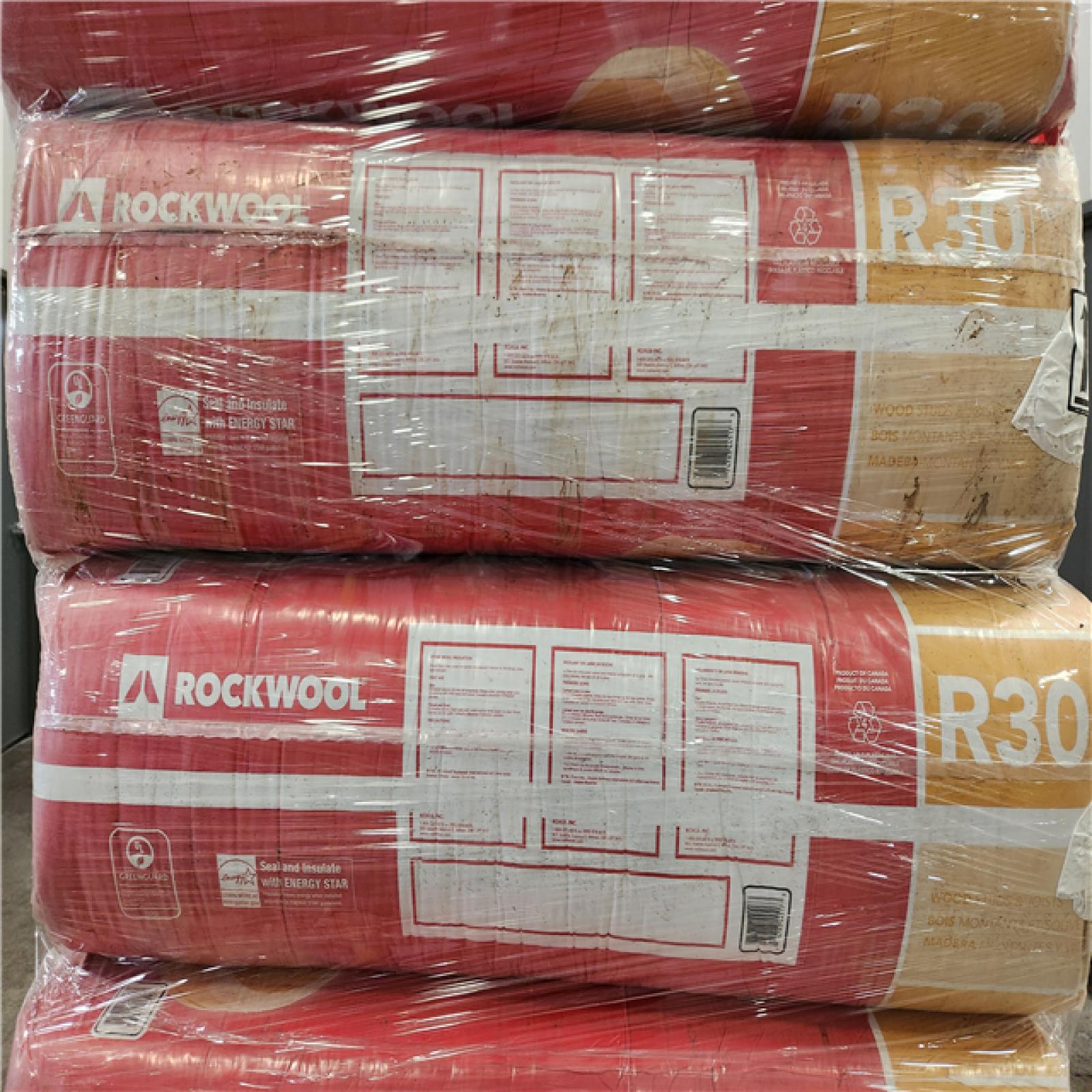 Phoenix Location Rockwool ComfortBatt R30 7-1/4x23x47 Unfaced Batt - Stone Wool Insulation Pallet (358 Sq Ft, 12 Bags)