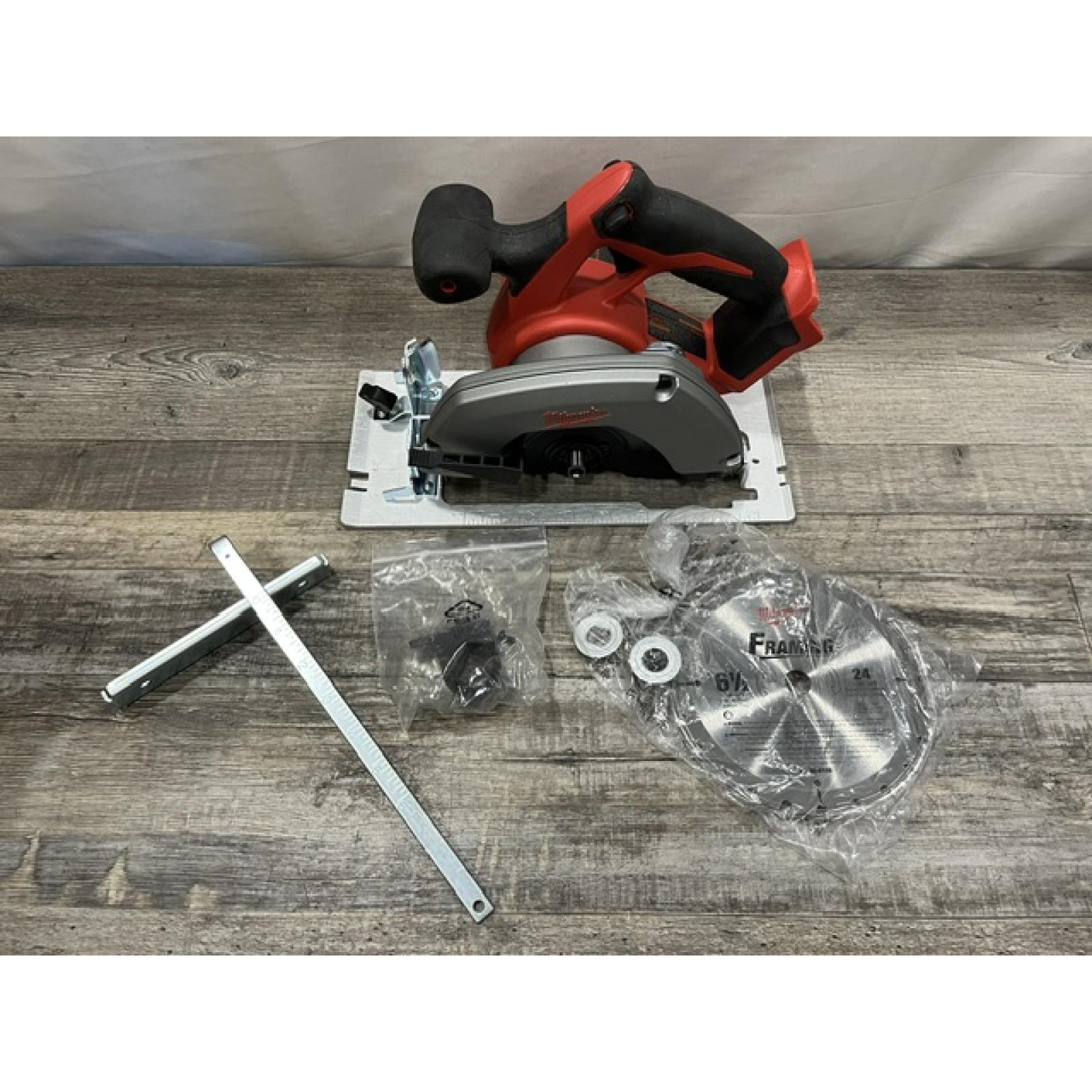 AS-IS Milwaukee 18V Lithium-Ion Cordless 6-1/2 in. Circular Saw (Tool-Only)