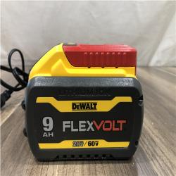 AS-IS DEWALT 20V/60V MAX FLEXVOLT Lithium-Ion 9.0Ah Battery and Charger Starter Kit