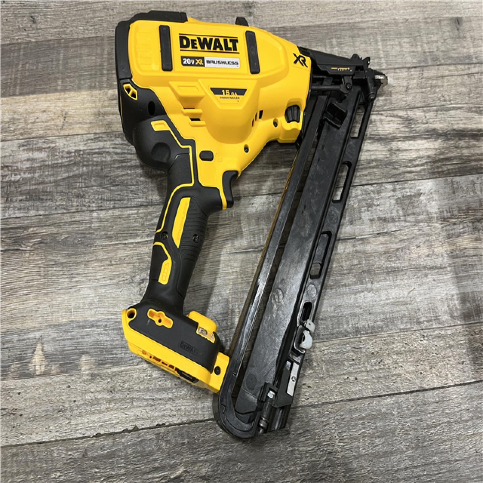 AS-IS DEWALT Cordless 20V MAX XR Angled Finish Nailer (Tool Only)