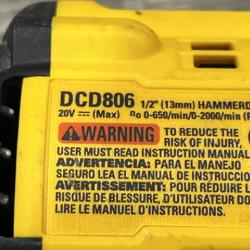 AS-IS DEWALT 20V XR Brushless Cordless 1/2 in. Hammer Drill (Tool-Only)