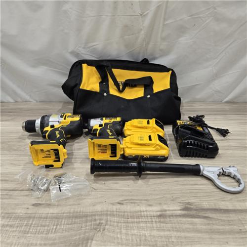 AS-IS DeWalt 20V MAX XR Cordless 2 Tool Hammer Drill and Impact Driver Kit