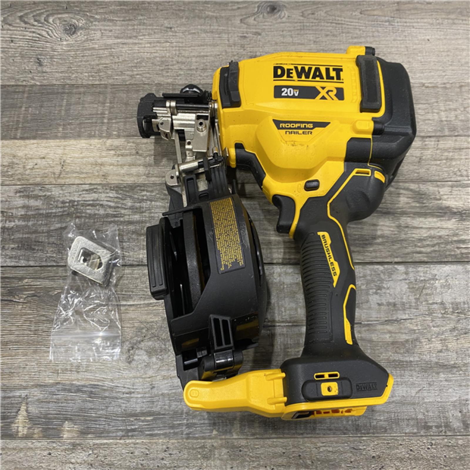AS-IS DEWALT 20V MAX 15-Degree Electric Cordless Roofing Nailer (Tool Only)