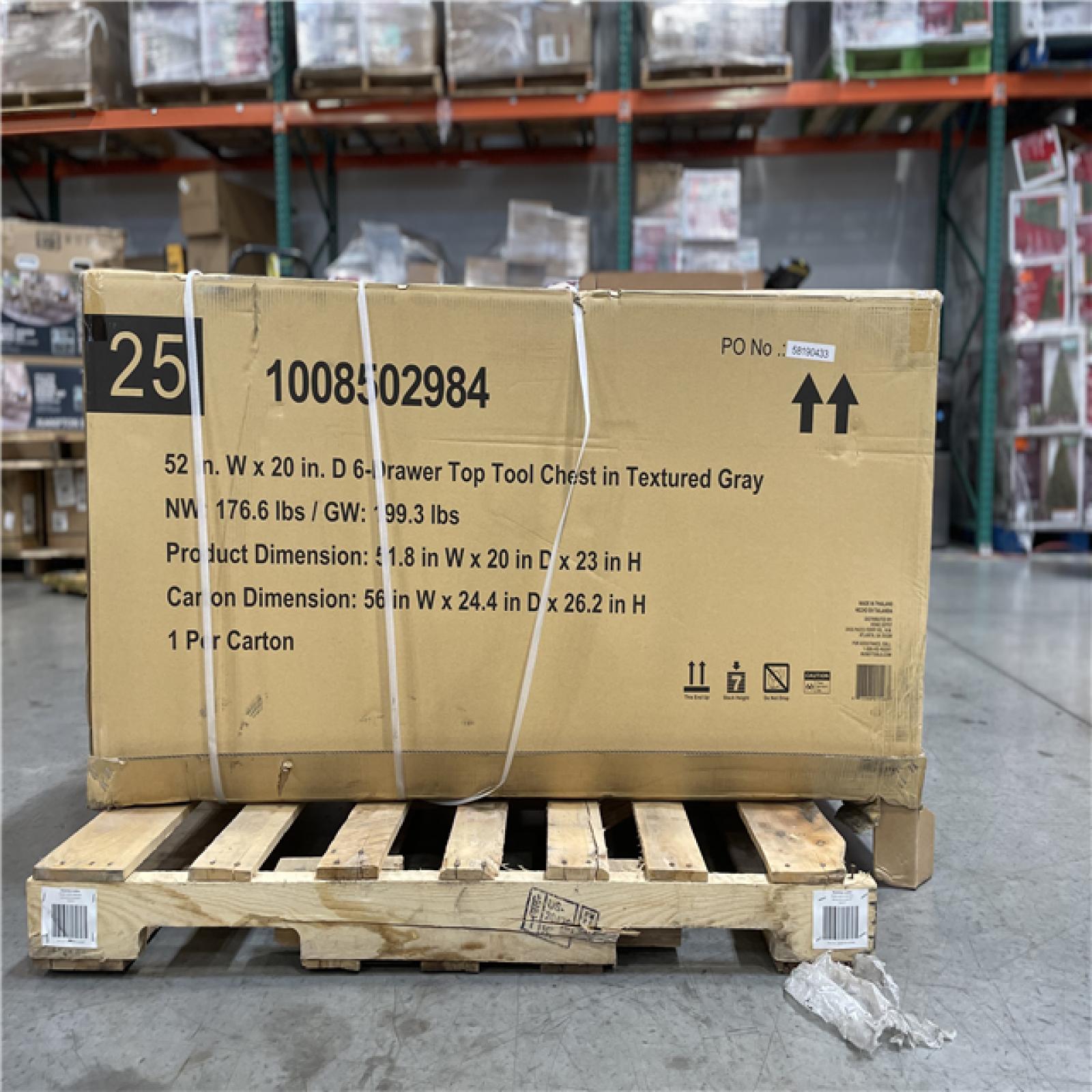 DALLAS LOCATION - AS-IS HUSKY 52 IN TOOL CHEST - TEXTURED GRAY