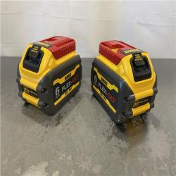 AS-IS - DEWALT FLEXVOLT 20-Volt/60-Volt MAX Lithium-Ion 6.0Ah Battery Pack (2-Pack)