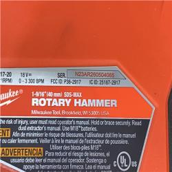 Milwaukee FUEL 18V Lithium-Ion Brushless Cordless 1-9/16 in. SDS-Max Rotary Hammer (Tool-Only)