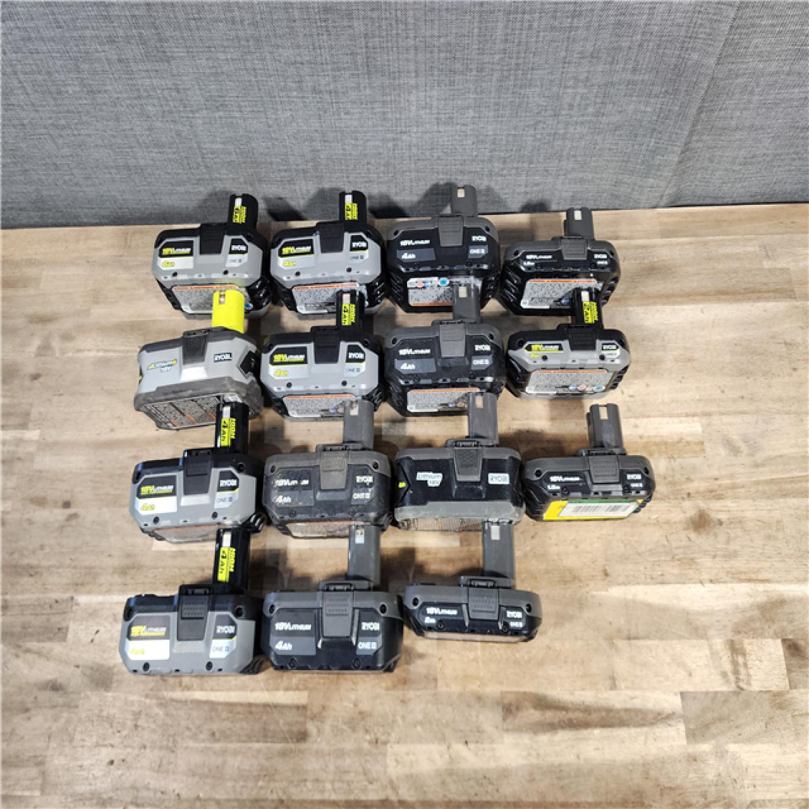 HOUSTON LOCATION - AS-IS RYOBI BATTERY PACK QTY - 15