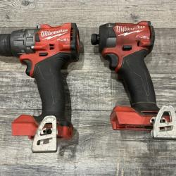 AS-IS Milwaukee FUEL 18V Lithium-Ion Brushless Cordless Hammer Drill and Impact Driver Combo Kit