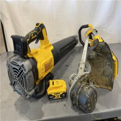 AS-IS - DEWALT 20V MAX Cordless Battery Powered String Trimmer & Blower Combo Kit