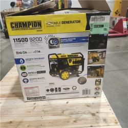 Dallas Location - As-Is Champion Power Equipment 11 500/9 200-Watt Gasoline Portable Generator