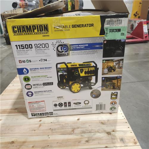 Dallas Location - As-Is Champion Power Equipment 11 500/9 200-Watt Gasoline Portable Generator
