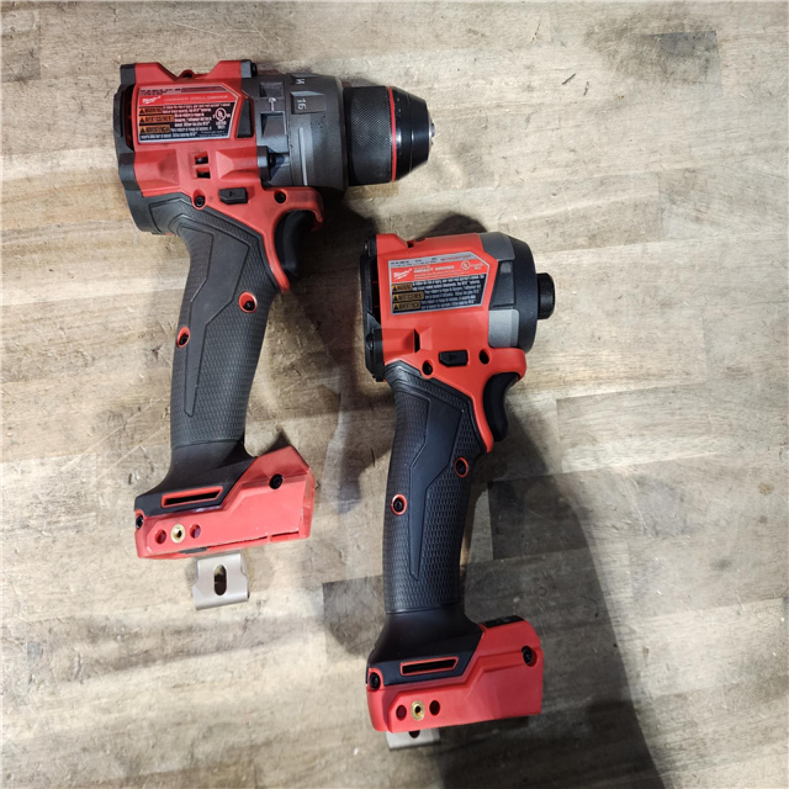 HOUSTON LOCATION - AS-IS Milwaukee FUEL 18V Lithium-Ion Brushless Cordless Hammer Drill and Impact Driver Combo Kit