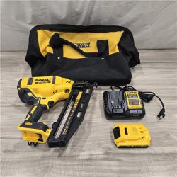 AS-IS DeWalt 20V 16 Gauge Cordless Angled Finish Nailer Kit
