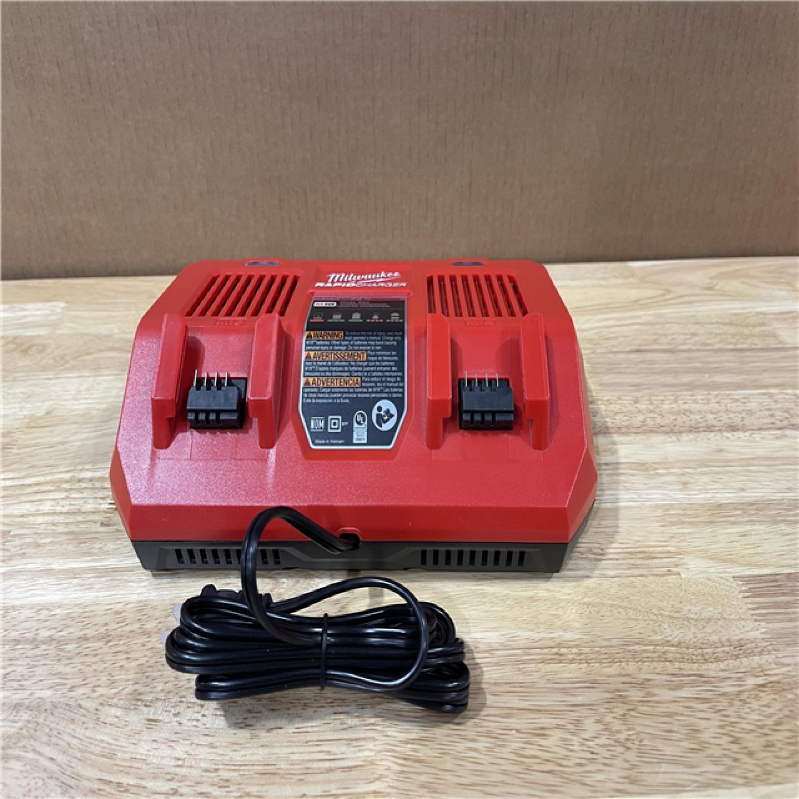 AS-IS - Milwaukee 18-Volt Lithium-Ion Dual Bay Rapid Battery Charger