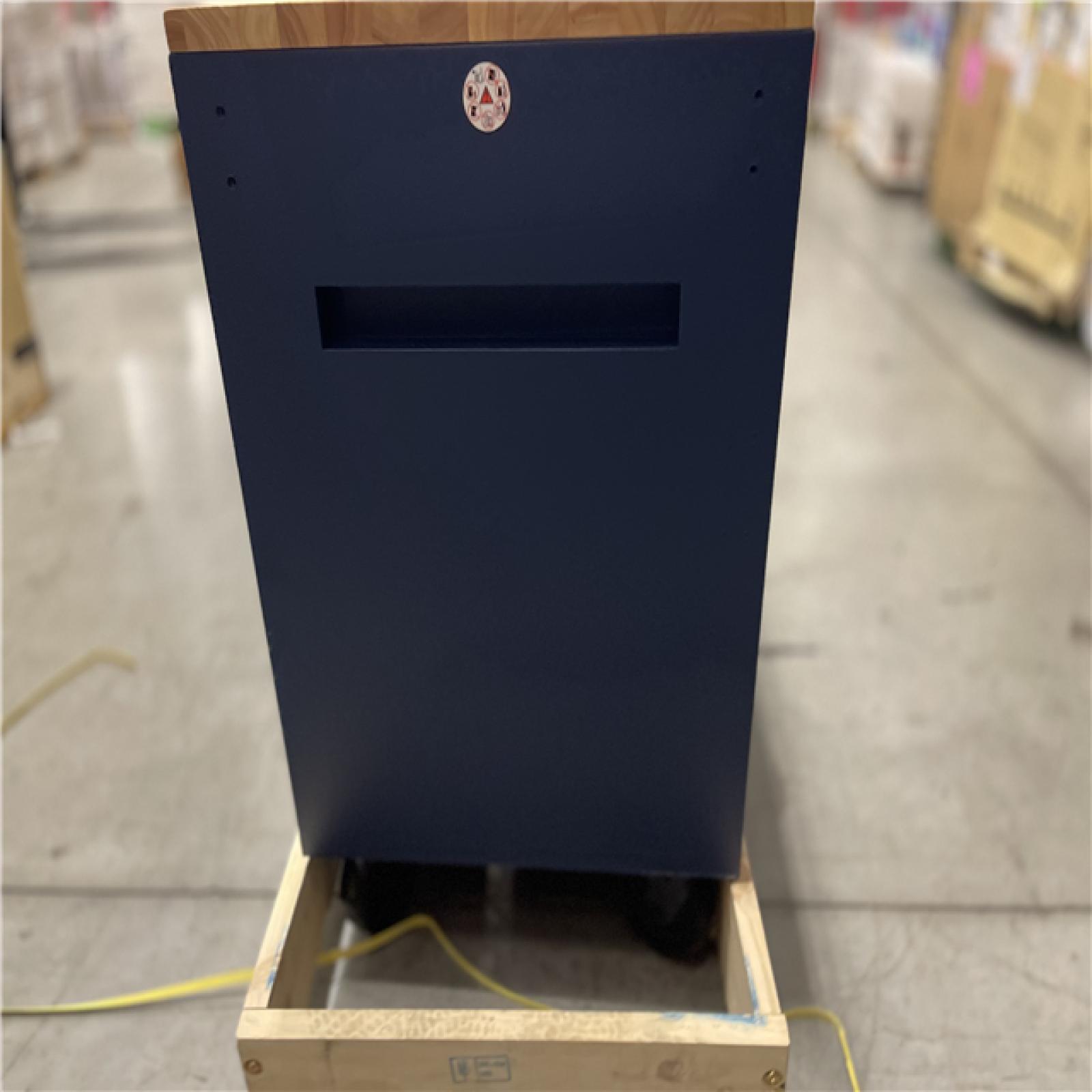 DALLAS LOCATION- AS-IS Husky Tool Storage Heavy Duty 84 in. W x 24 in. D Matte Blue Mobile Workbench Cabinet