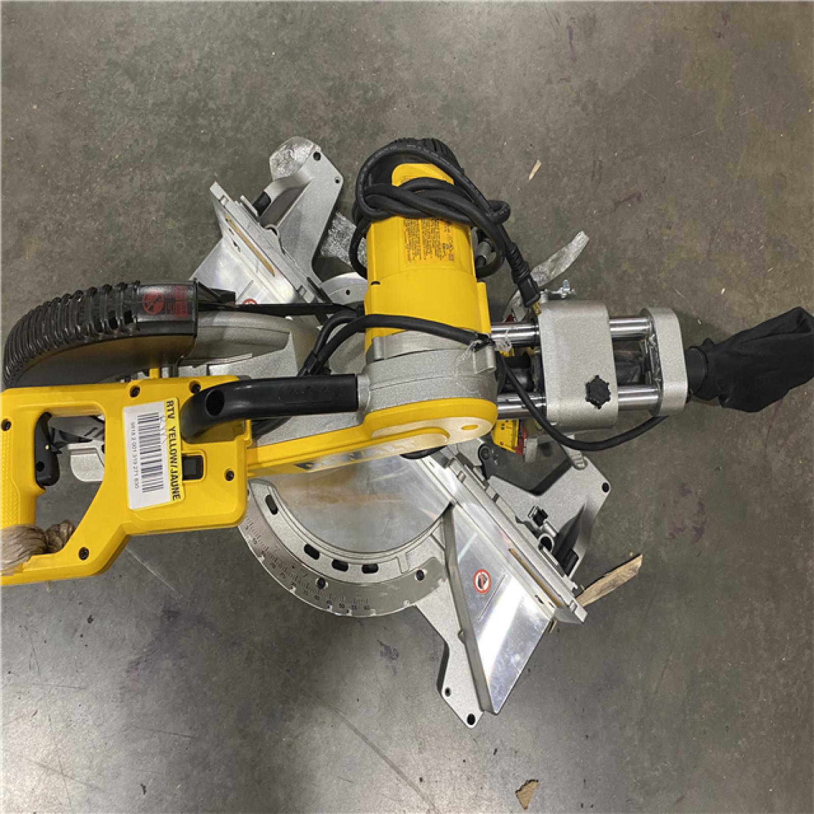 As-Is- DEWALT 12 Double Bevel Sliding Compound Miter Saw