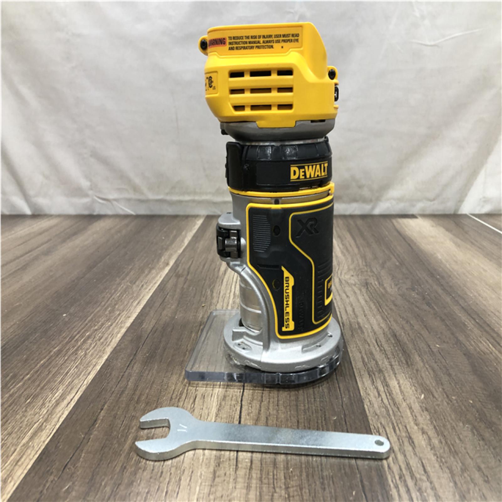 AS-IS DEWALT 20V MAX XR Cordless Brushless Fixed Base Compact Router (Tool Only)