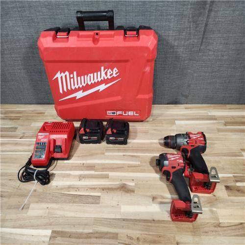 HOUSTON LOCATION - AS-IS Milwaukee FUEL 18V Lithium-Ion Brushless Cordless Hammer Drill and Impact Driver Combo Kit