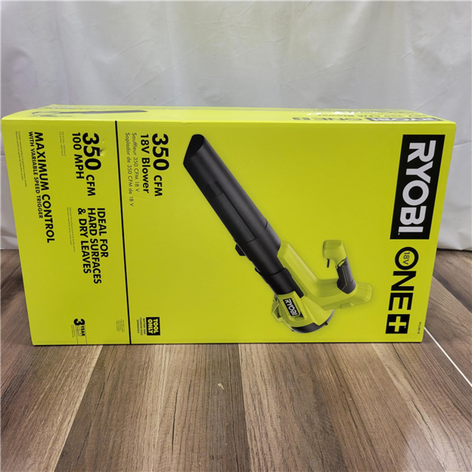 NEW! RYOBI ONE+ 18V 100 MPH 350 CFM Cordless Battery Variable-Speed Jet Fan Leaf Blower (Tool Only)